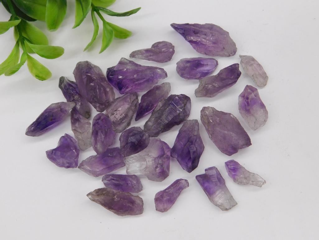 Natural Amethyst Gemstone Rough Pieces ROCK STONE LAPIDARY SPECIMEN (1 of 2)