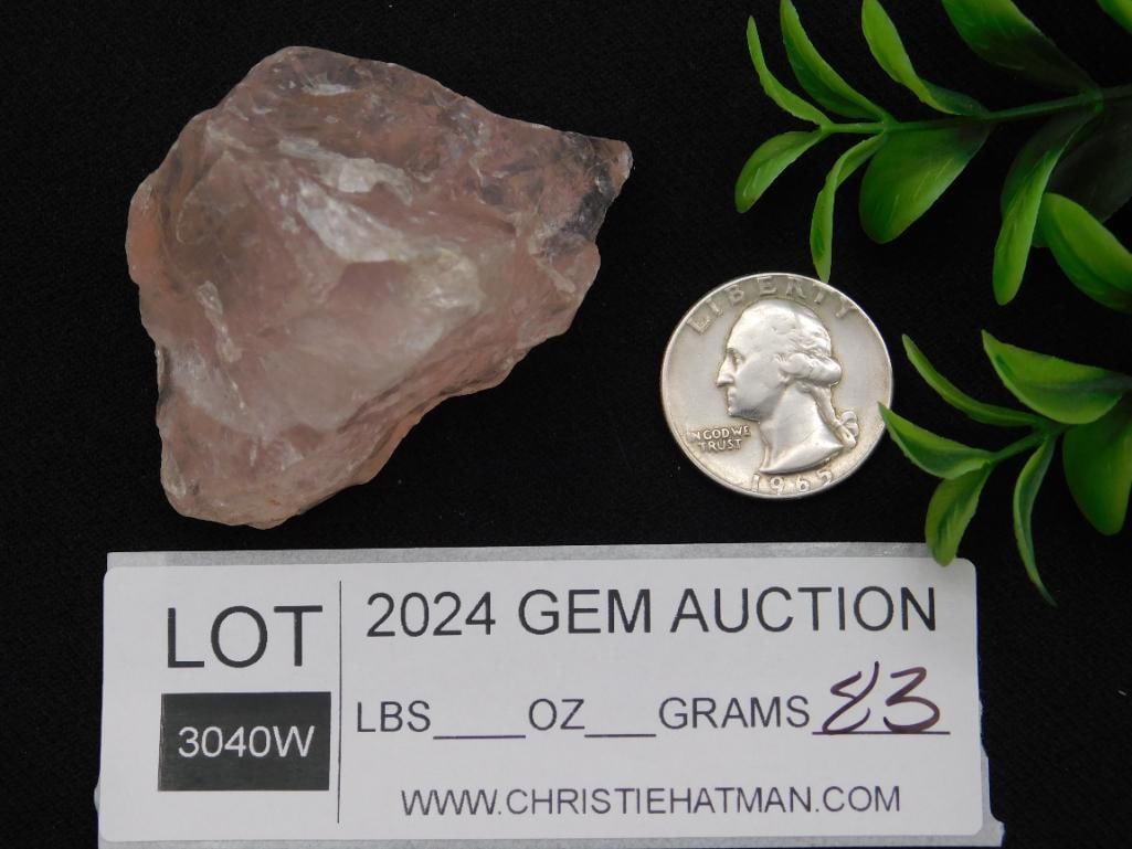 Rose Quartz Gemstone Specimen - 3