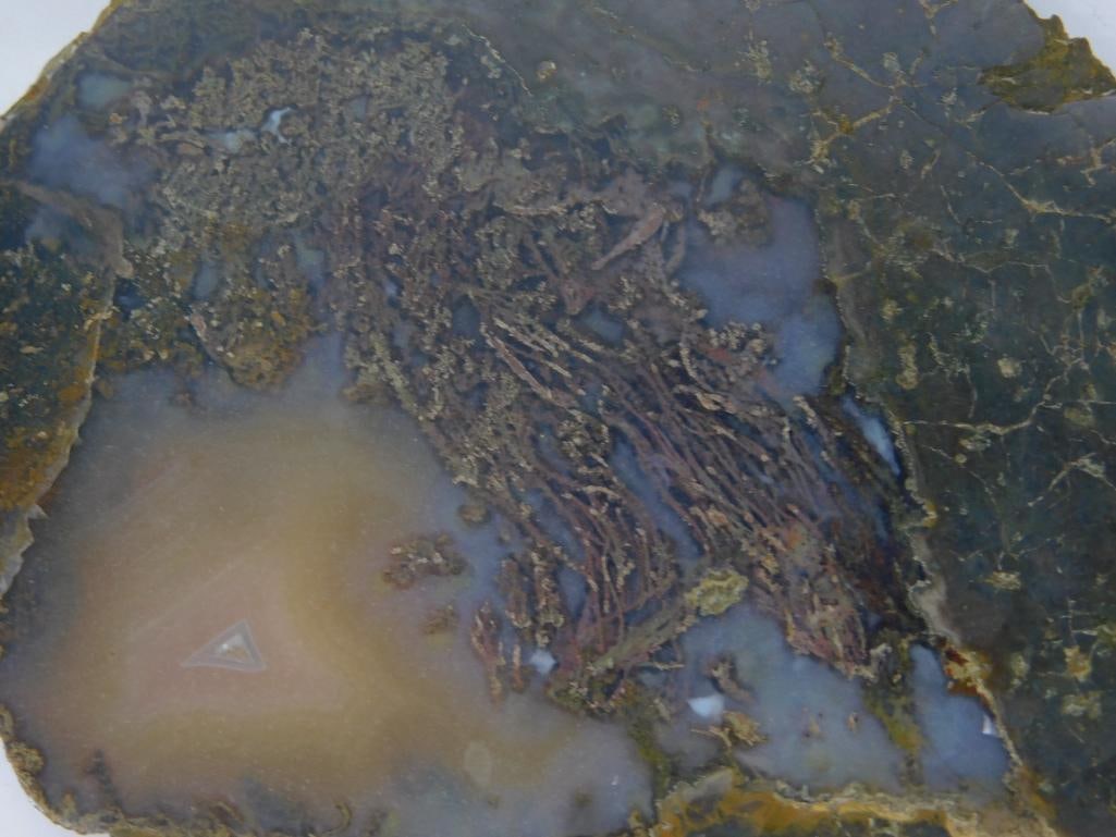 Polished Agate Slice with Unique Pattern - 2