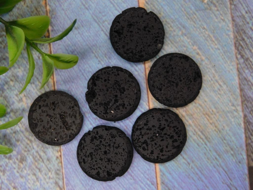 LAVA ROCK BEADS ROCK STONE LAPIDARY SPECIMEN: LAVA ROCK BEADS ROCK STONE LAPIDARY SPECIMEN