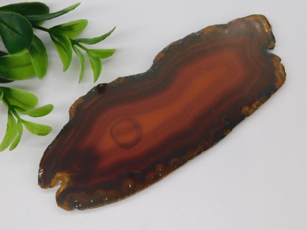 AGATE SLAB ROCK STONE LAPIDARY SPECIMEN (1 of 2)
