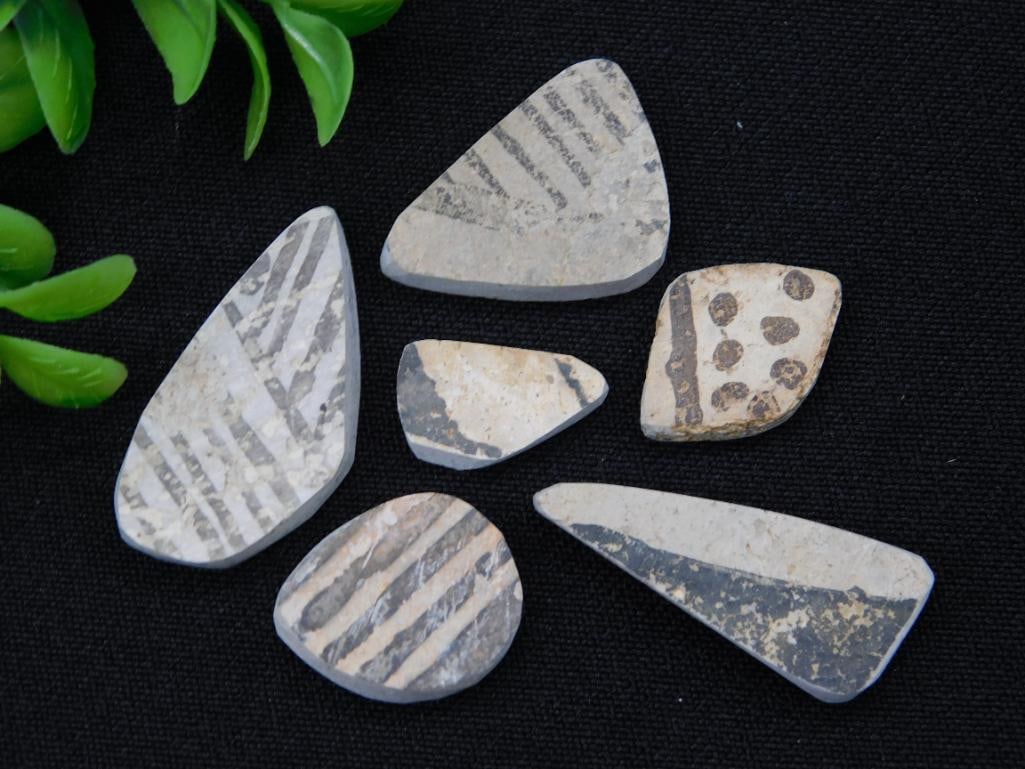 POTTERY SHARDS ROCK STONE LAPIDARY SPECIMEN (1 of 2)