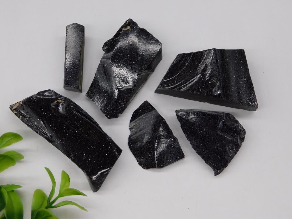 BLUE GOLDSTONE ROCK STONE LAPIDARY SPECIMEN (1 of 3)