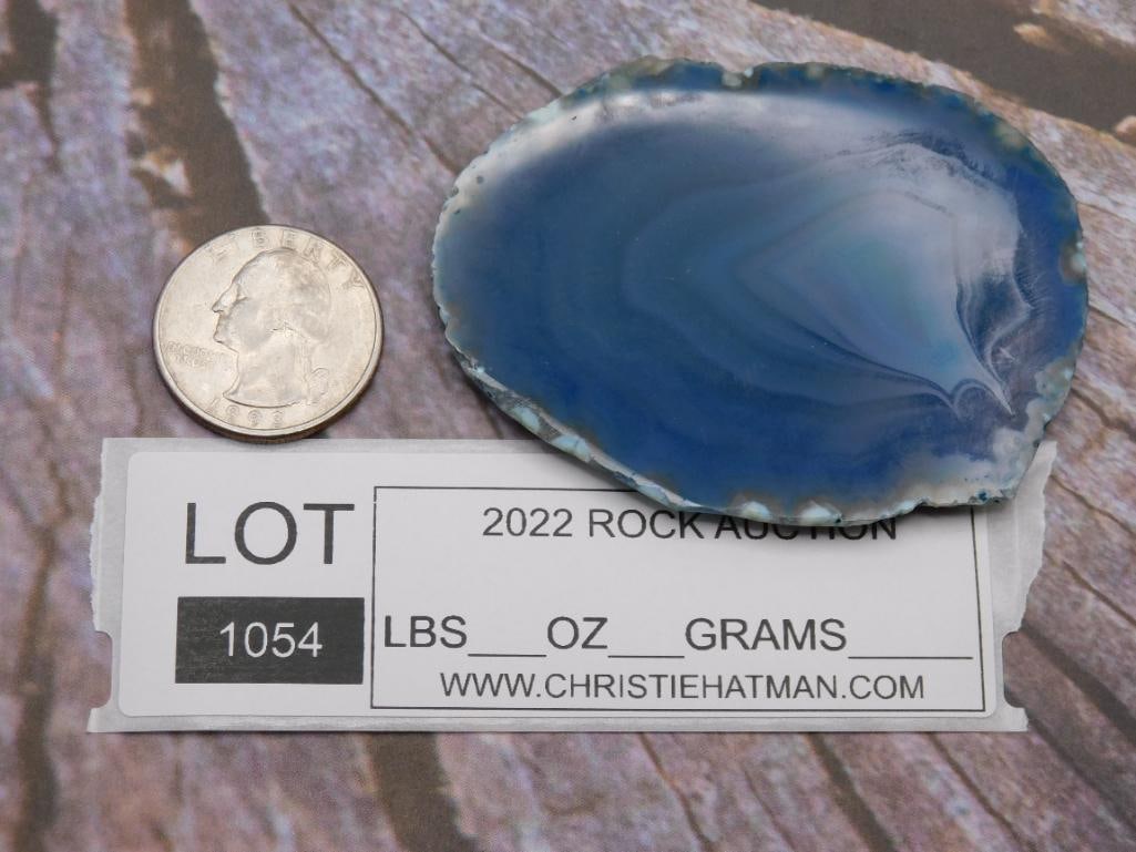 AGATE SLICE ROCK STONE LAPIDARY SPECIMEN - 2