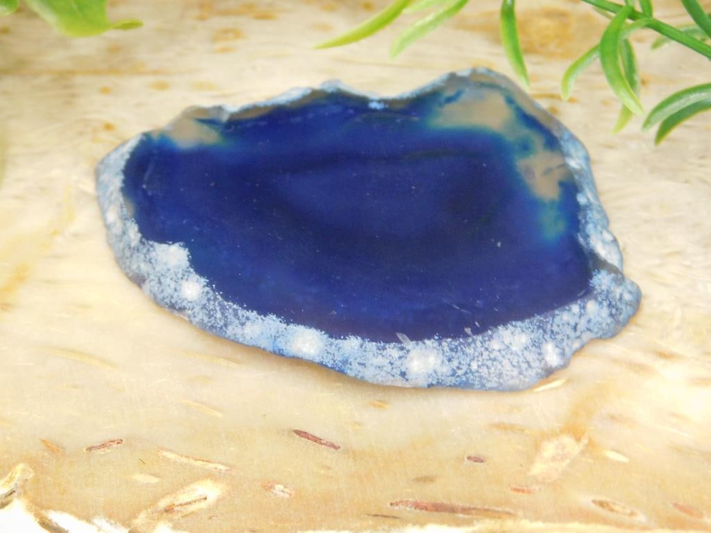 AGATE SLICE ROCK STONE LAPIDARY SPECIMEN: AGATE SLICE ROCK STONE LAPIDARY SPECIMEN