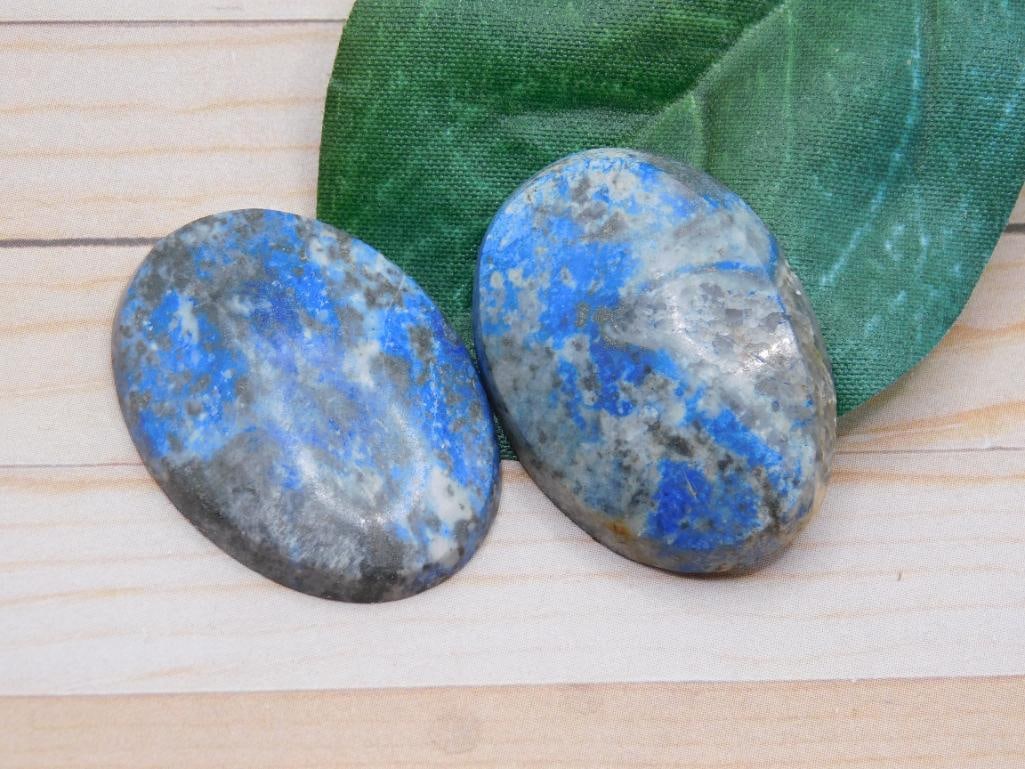 LAPIS CABOCHONS ROCK STONE LAPIDARY SPECIMEN (1 of 2)