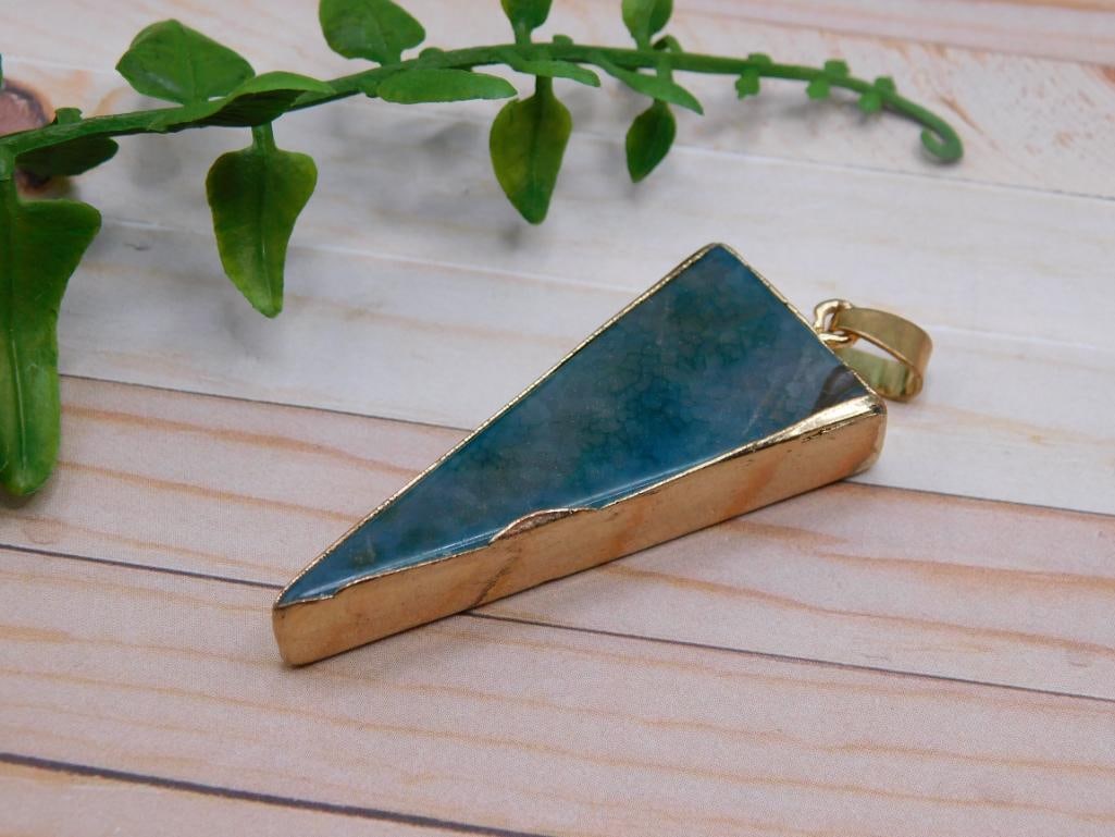 AGATE SLICE PENDANT ROCK STONE LAPIDARY SPECIMEN: AGATE SLICE PENDANT ROCK STONE LAPIDARY SPECIMEN