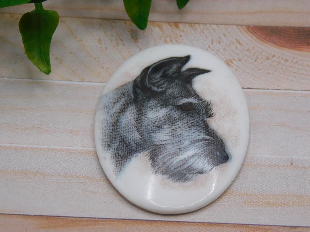DOG CABOCHON ROCK STONE LAPIDARY SPECIMEN: DOG CABOCHON ROCK STONE LAPIDARY SPECIMEN