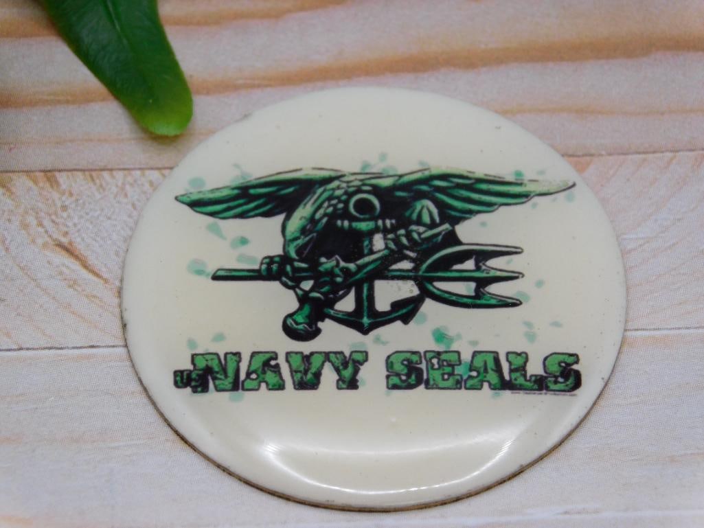 NAVY SEAL CABOCHON ROCK STONE LAPIDARY SPECIMEN: NAVY SEAL CABOCHON ROCK STONE LAPIDARY SPECIMEN