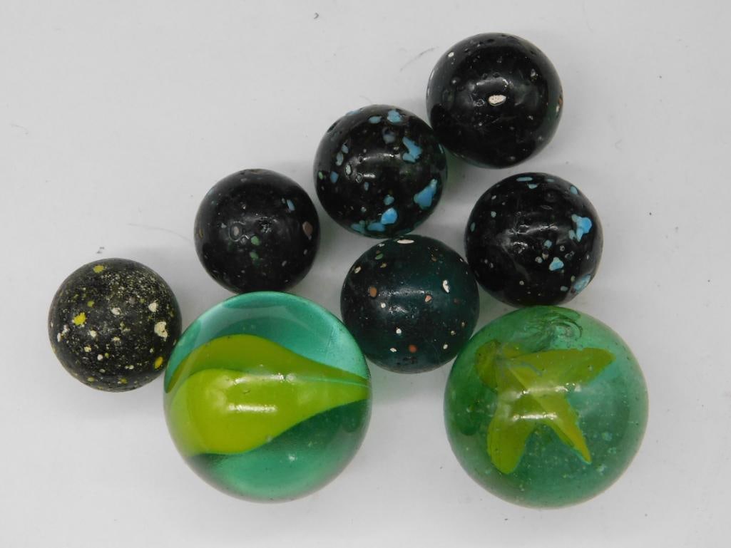 VINTAGE GLASS MARBLES (1 of 2)