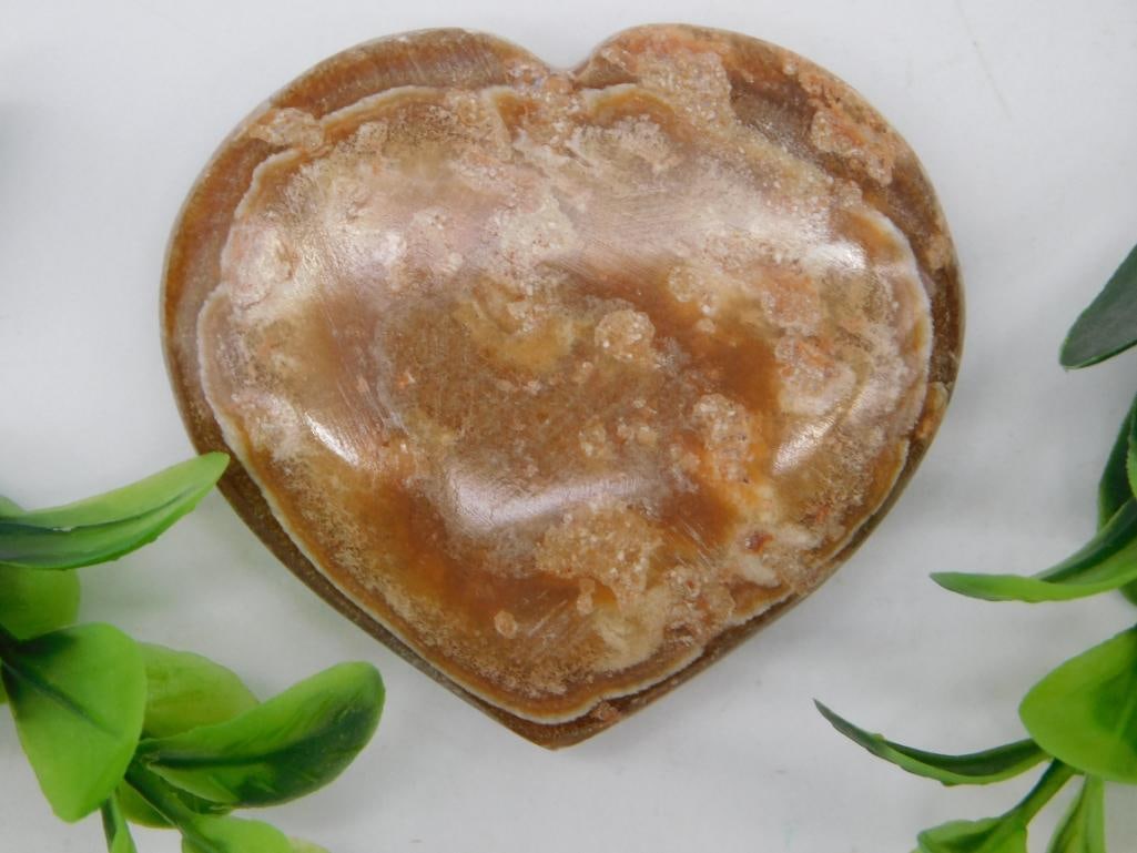 BANDED JASPER HEART ROCK STONE LAPIDARY SPECIMEN (1 of 2)