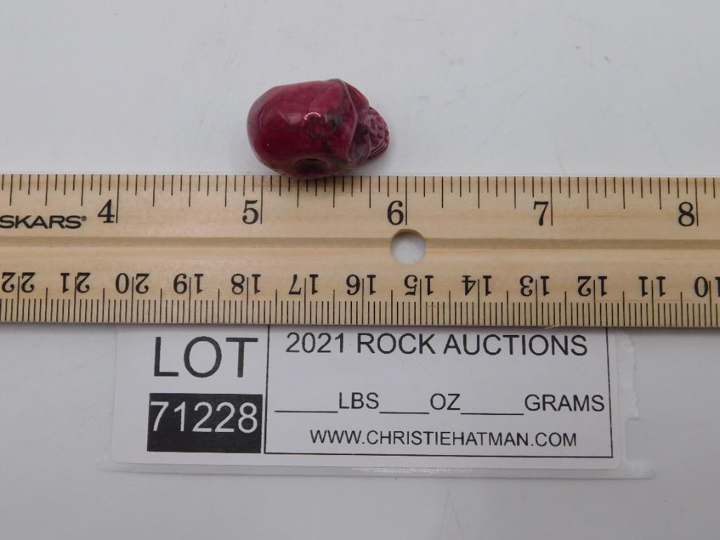 STONE SKULL ROCK STONE LAPIDARY SPECIMEN - 2