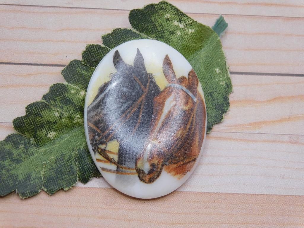 HORSE CABOCHON ROCK STONE LAPIDARY SPECIMEN: HORSE CABOCHON ROCK STONE LAPIDARY SPECIMEN