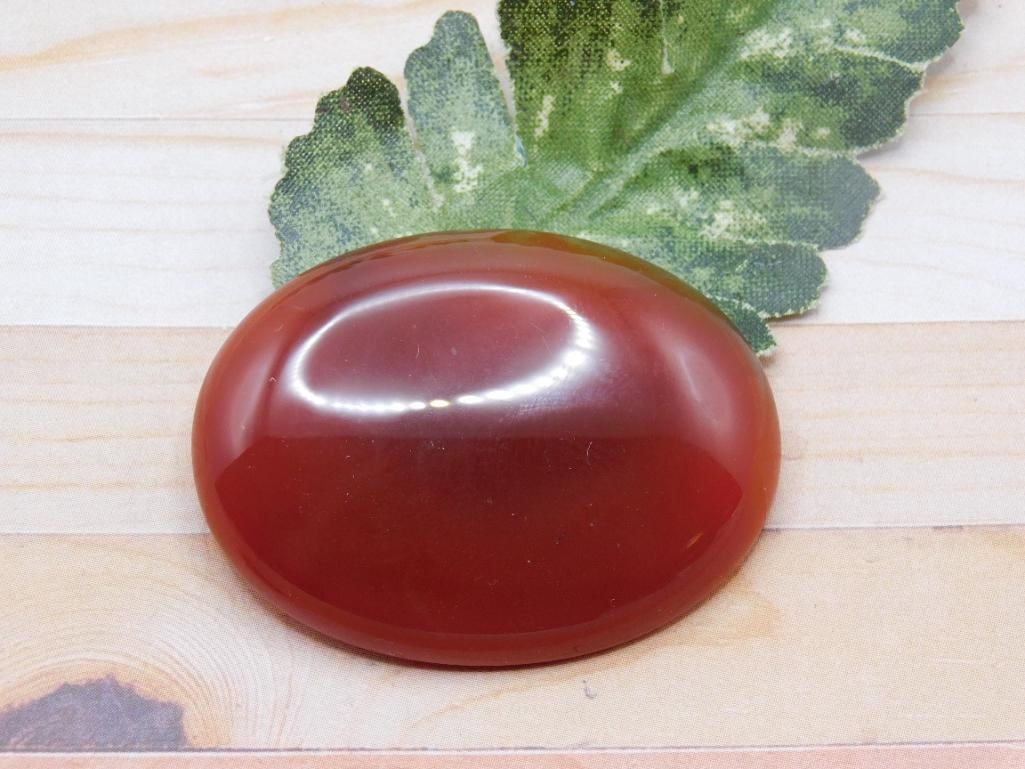 CARNELIAN CABOCHON ROCK STONE LAPIDARY SPECIMEN (1 of 2)