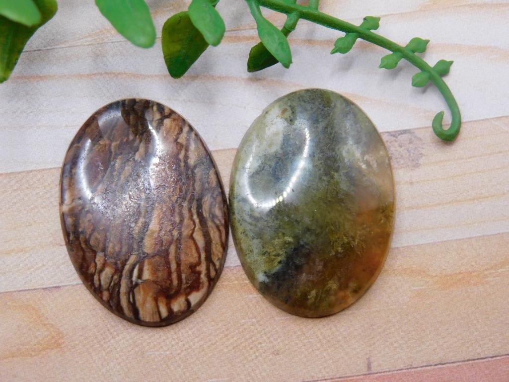 CABOCHONS ROCK STONE LAPIDARY SPECIMEN (1 of 2)