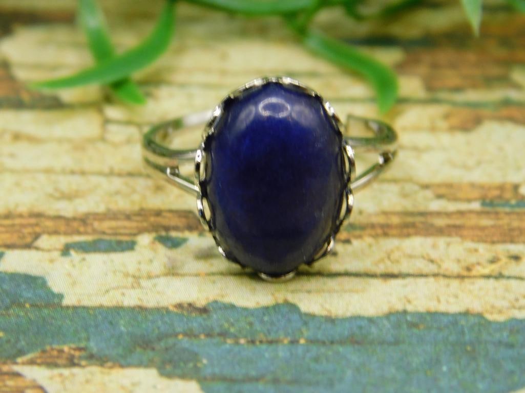 LAPIS LAZULI RING ROCK STONE LAPIDARY SPECIMEN (1 of 4)