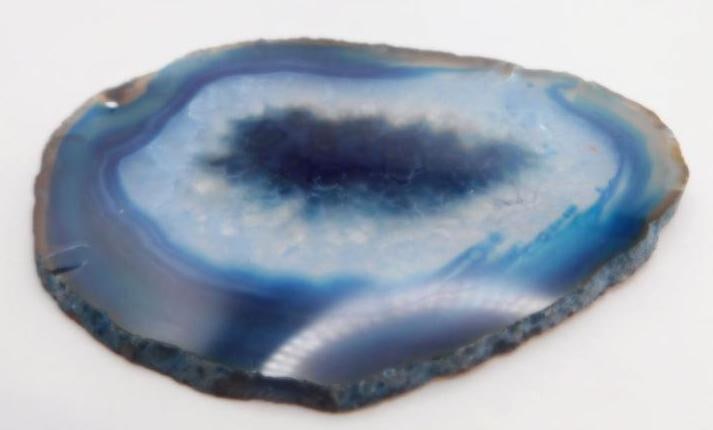AGATE SLICE ROCK STONE LAPIDARY SPECIMEN (1 of 2)