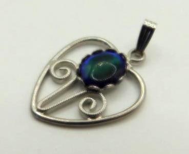 STONE HEART PENDANT ROCK STONE LAPIDARY SPECIMEN (1 of 2)