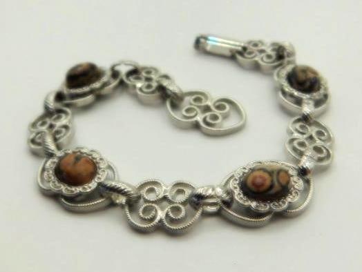 RHYOLITE BRACELET ROCK STONE LAPIDARY SPECIMEN (1 of 2)