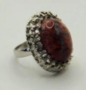 GENUINE STONE RING ROCK STONE LAPIDARY SPECIMEN (1 of 2)