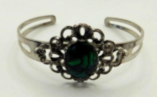 ABALONE STONE BRACELET ROCK STONE LAPIDARY SPECIMEN (1 of 2)