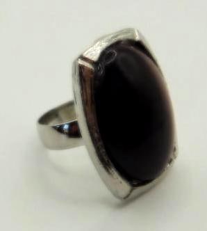 MAHOGANY TIGERS EYE RING ROCK STONE LAPIDARY SPECIMEN (1 of 1)