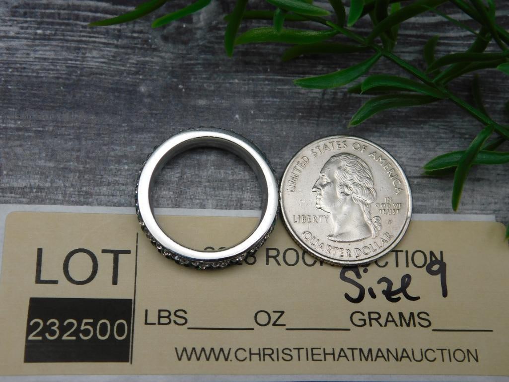 GENUINE STONE RING SIZE 9 - 4