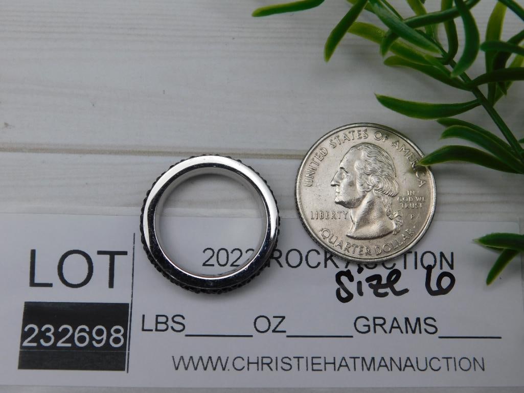 GENUINE STONE RING SIZE 6 - 2