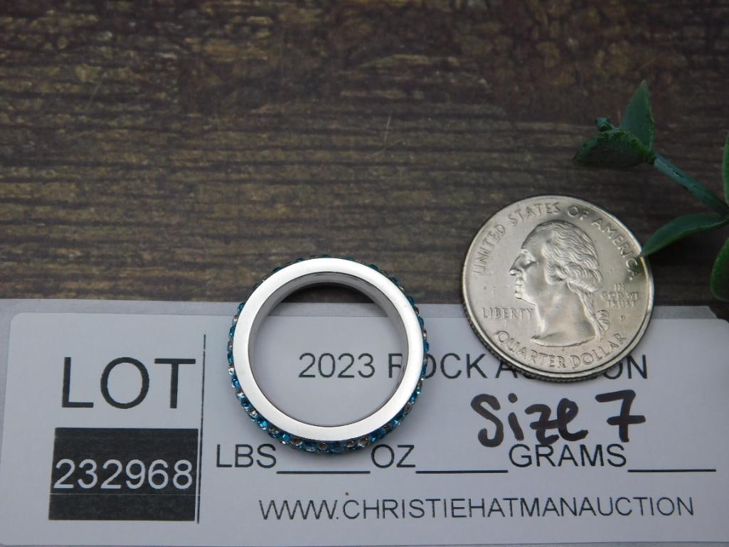 GENUINE STONE RING SIZE 7 - 2