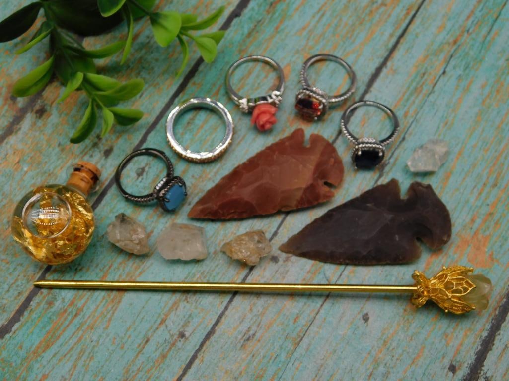 MIXED LOT ROCK STONE LAPIDARY SPECIMEN: MIXED LOT ROCK STONE LAPIDARY SPECIMEN