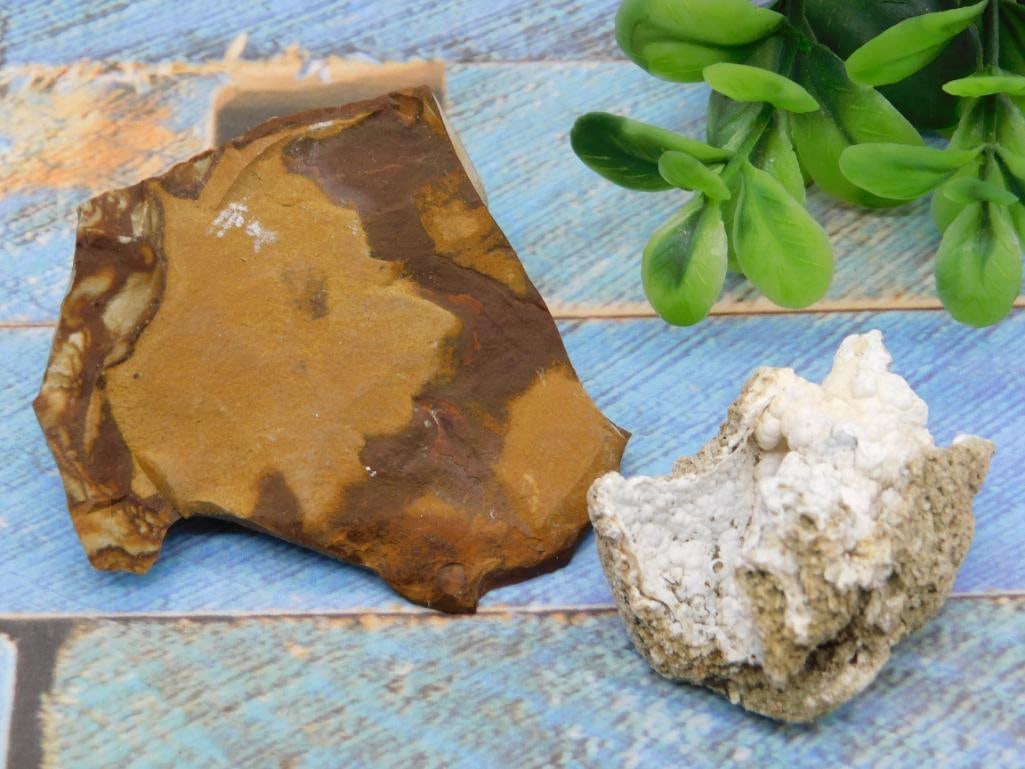 MIXED LOT ROCK STONE LAPIDARY SPECIMEN: MIXED LOT ROCK STONE LAPIDARY SPECIMEN