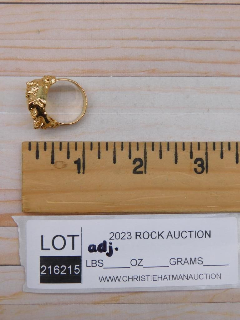GOLD TONE RING - 2