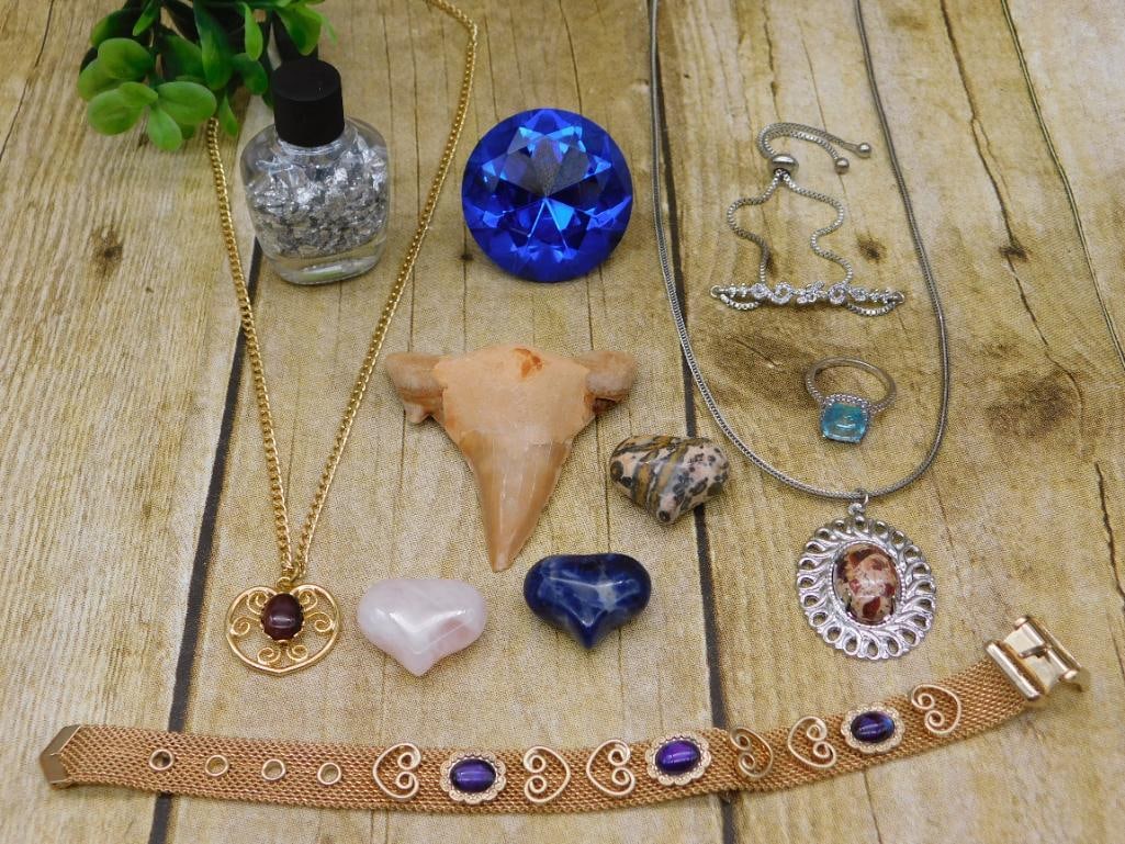 MIXED LOT ROCK STONE LAPIDARY SPECIMEN: MIXED LOT ROCK STONE LAPIDARY SPECIMEN