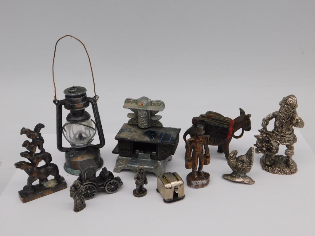 Miniature Metal Figurines and Objects (1 of 3)