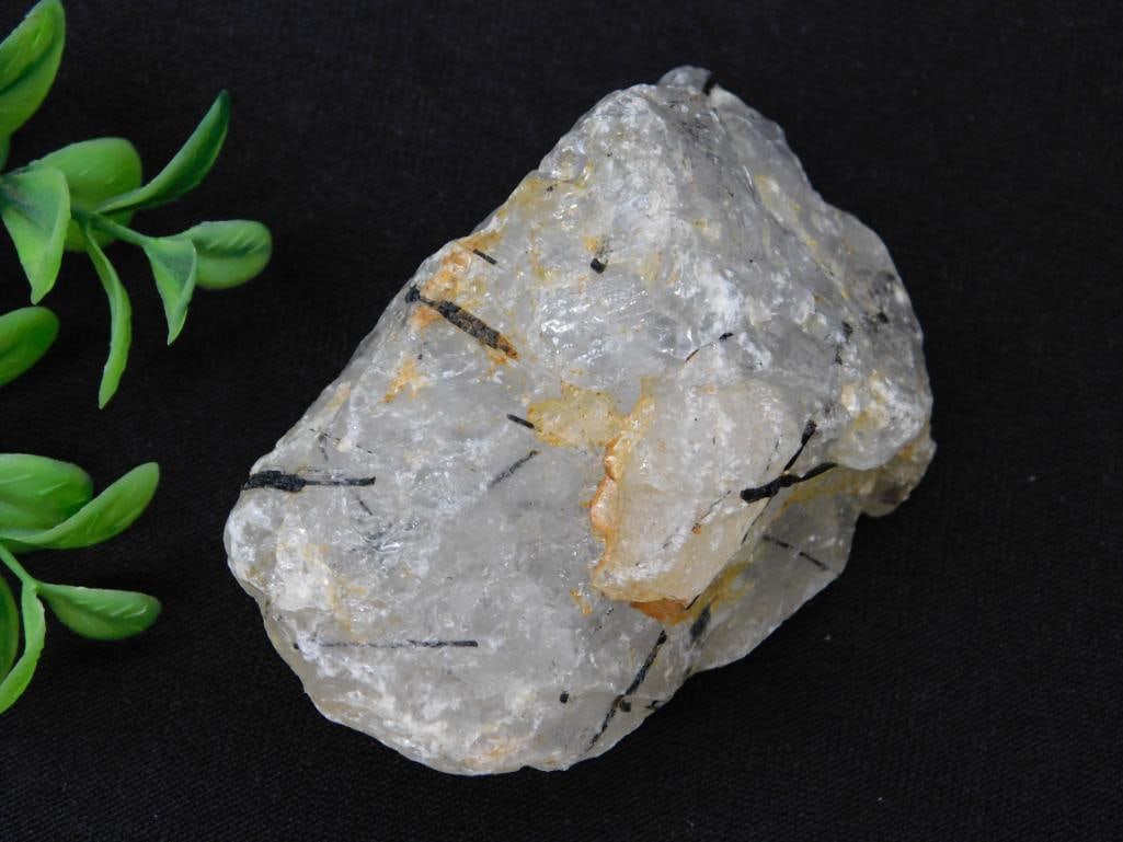 Tourmalated Quartz Rock Stone Lapidary Specimen (1 of 2)