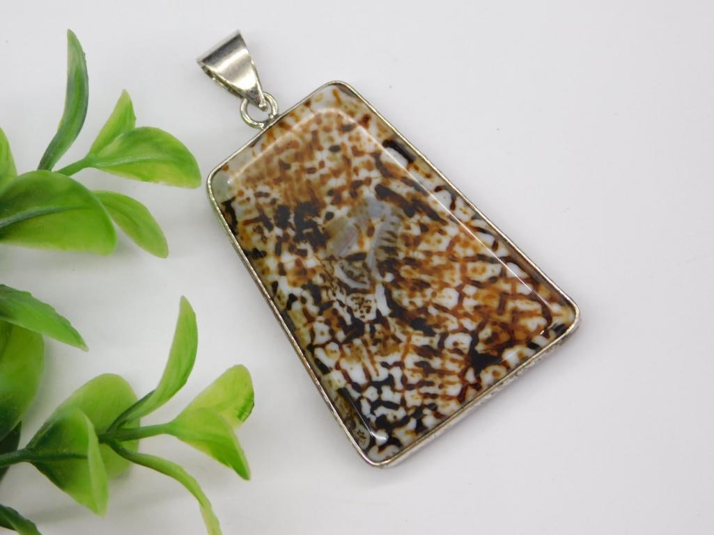 Wild Horse Agate Pendant Rock Stone Lapidary Specimen: Wild Horse Agate Pendant Rock Stone Lapidary Specimen