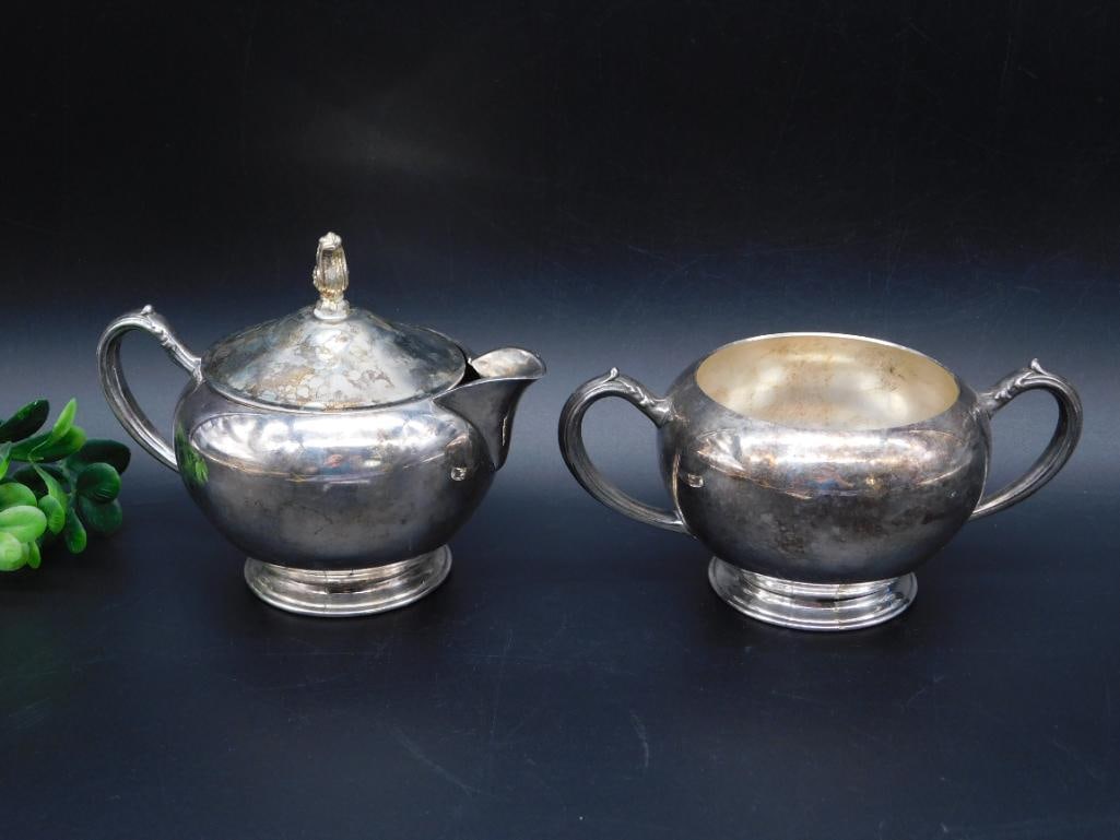 HOME DECORATORS INC SUGAR AND CREAMER BOWLS VINTAGE ANTIQUE (1 of 3)