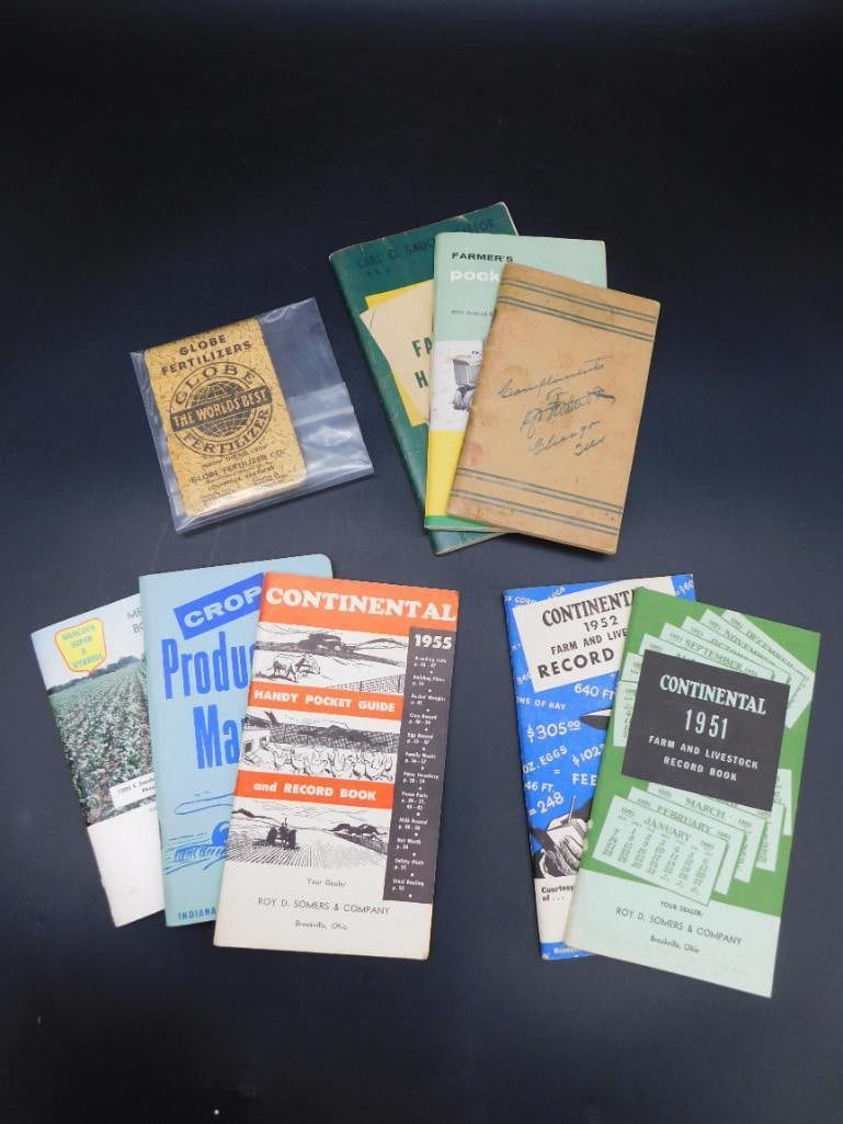 MIXED FARMING RECORD BOOKS EPHEMERA VINTAGE ANTIQUE (1 of 2)