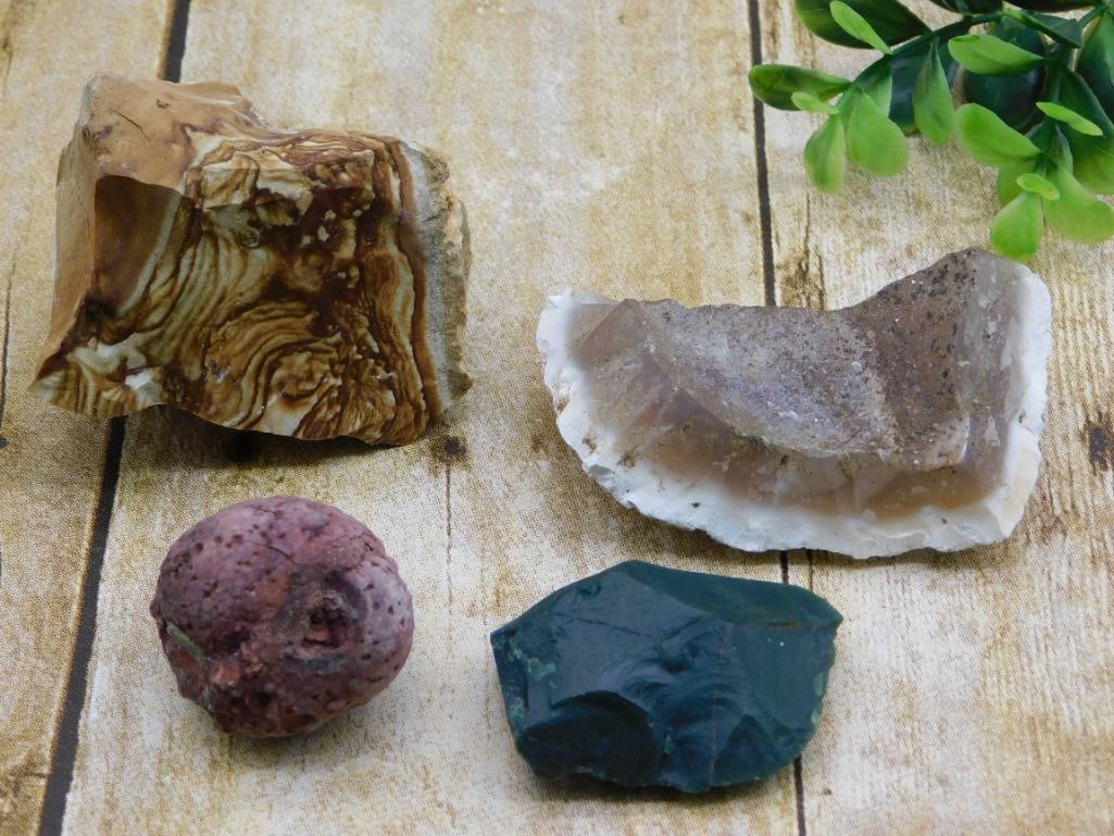 MIXED ROUGH ROCK ROCK STONE LAPIDARY SPECIMEN: MIXED ROUGH ROCK ROCK STONE LAPIDARY SPECIMEN