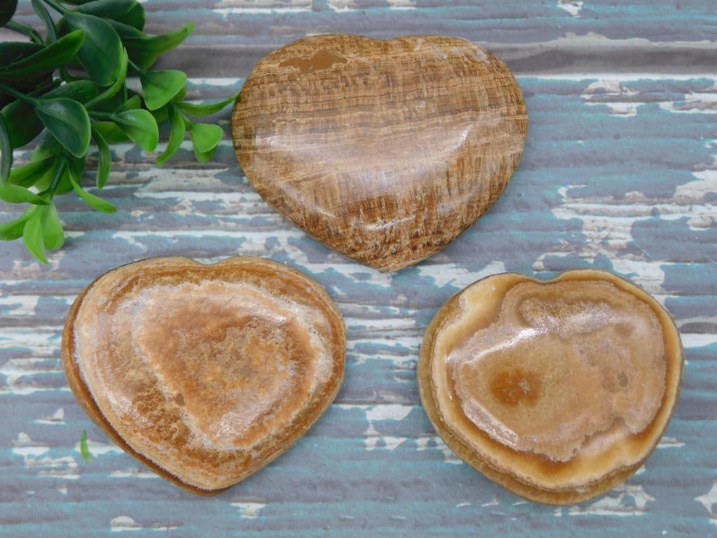 BANDED JASPER HEARTS ROCK STONE LAPIDARY SPECIMEN: BANDED JASPER HEARTS ROCK STONE LAPIDARY SPECIMEN