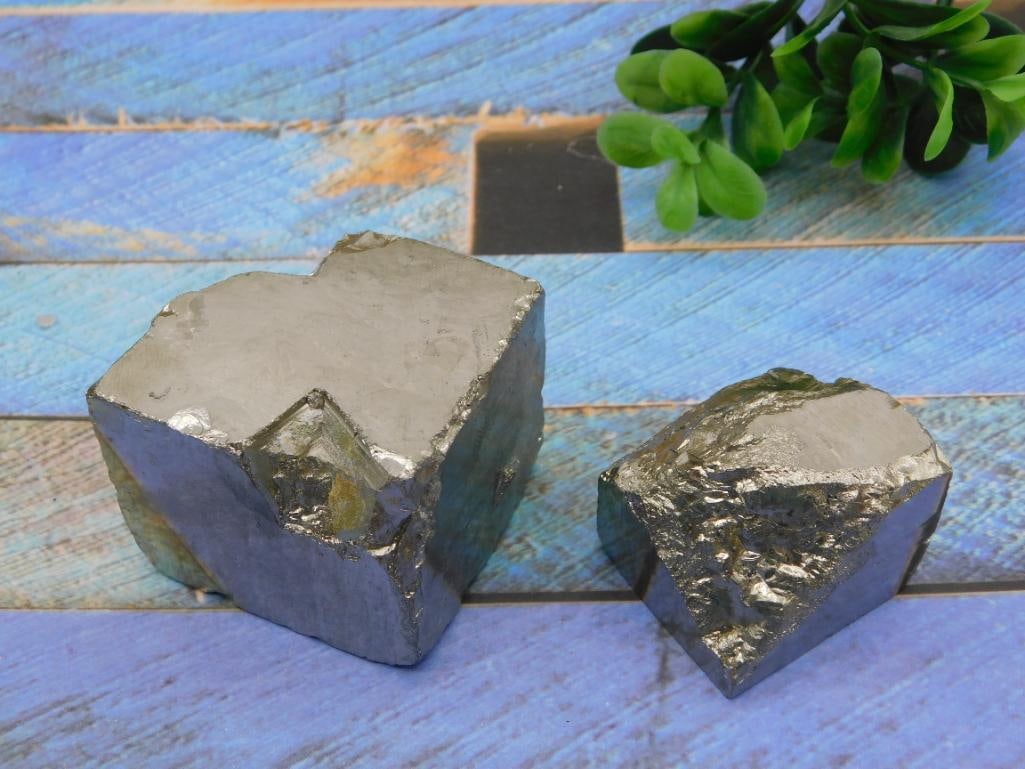 ILLUSTRIOUS SPANISH PYRITE CUBE ROCK STONE LAPIDARY SPECIMEN (1 of 2)