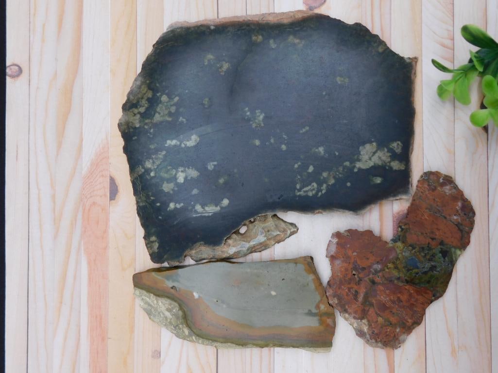 SLABS ROCK STONE LAPIDARY SPECIMEN (1 of 2)