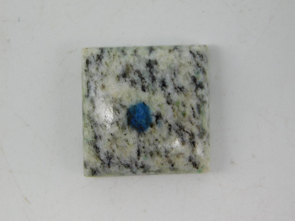 K2 AZURITE CABOCHON ROCK STONE LAPIDARY SPECIMEN (1 of 3)