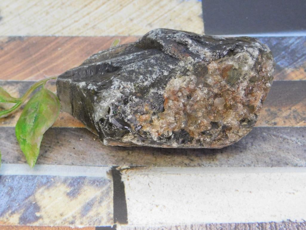 CACOXENITE AMETHYST ROCK STONE LAPIDARY SPECIMEN (1 of 2)