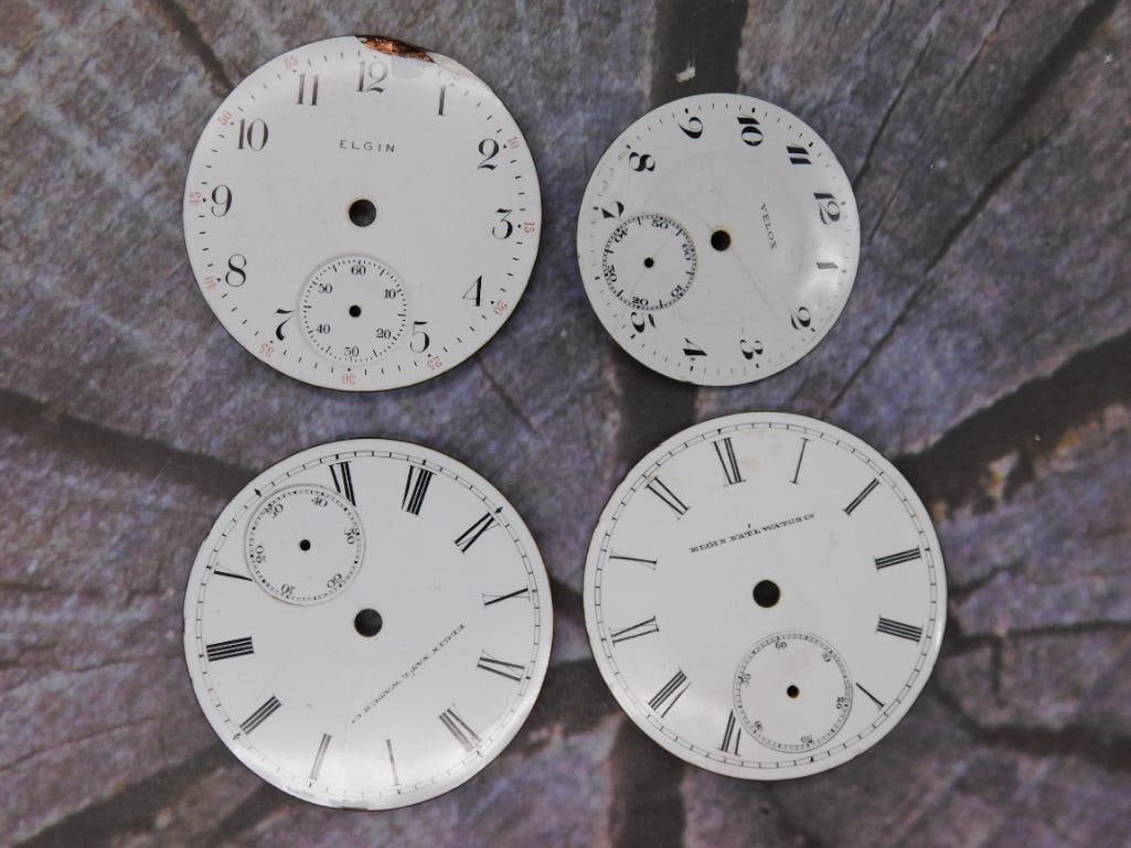 VINTAGE POCKET WATCH DIALS WATCHMAKER WATCHMAKING TOOLS (1 of 2)