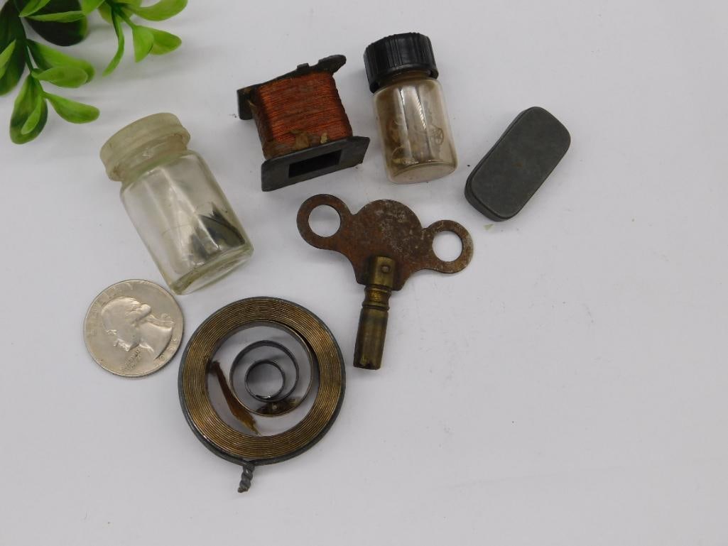 Vintage Clock and Electronics Components WATCHMAKING WATCHMAKER TOOLS - 2