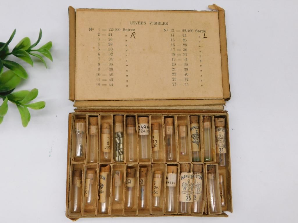 Vintage Assortment of Glass Vials for Watchmaker Watchmaking Tools (1 of 3)