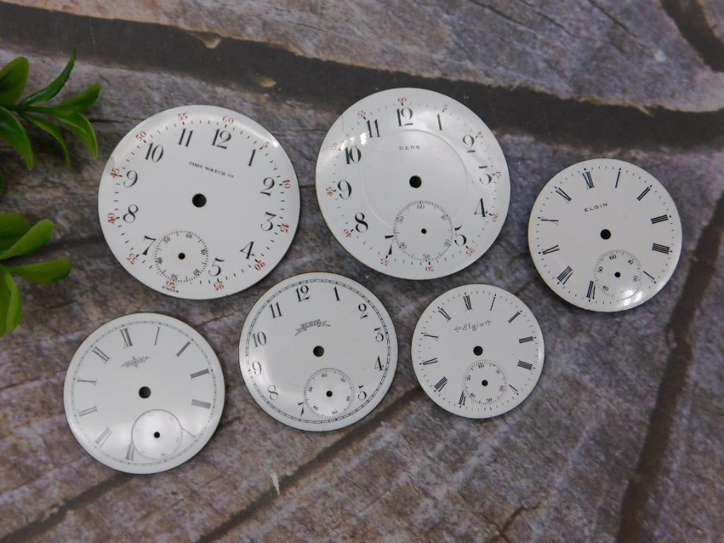 VINTAGE POCKET WATCH DIAL WATCHMAKER WATCHMAKING: VINTAGE POCKET WATCH DIAL WATCHMAKER WATCHMAKING