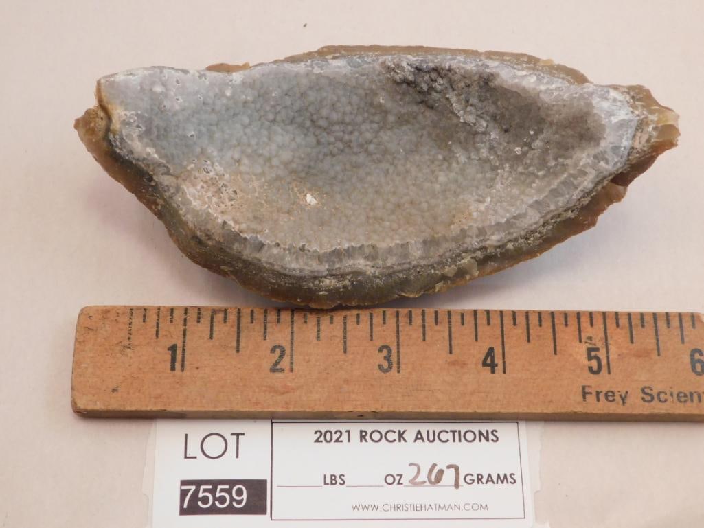 GEODE ROCK STONE LAPIDARY SPECIMEN - 2