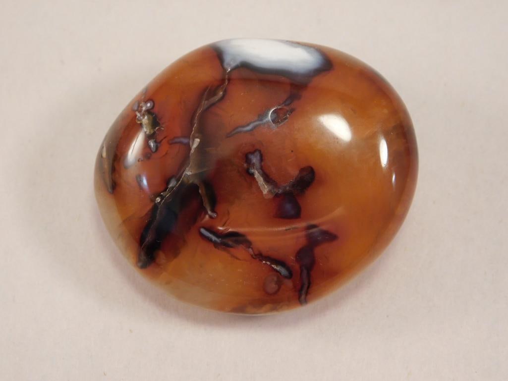 CARNELIAN POLISHED ROCK STONE LAPIDARY SPECIMEN (1 of 2)